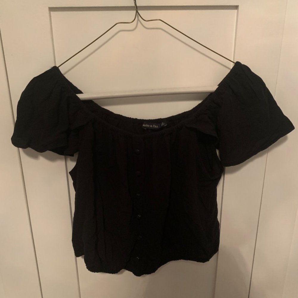 Womens Abercrombie & Fitch Black Blouse